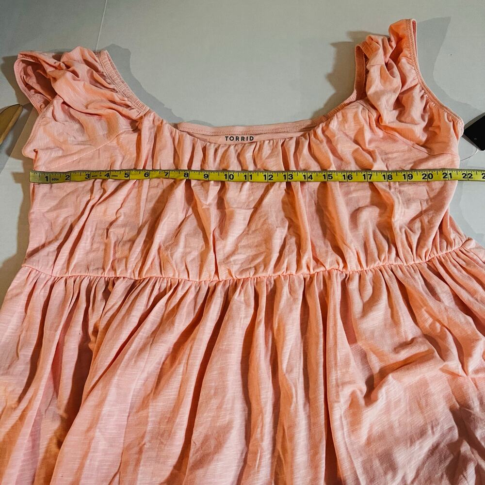 Torrid Blush Short Sleeve Babydoll Top Size 3X NWT - Picture 5 of 7